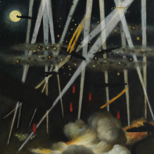 Cible nocturne, Allemagne, peinture de Miller Brittain