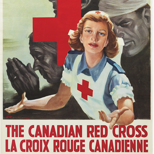 Illustration en couleur d'une infirmière tendant sa main.