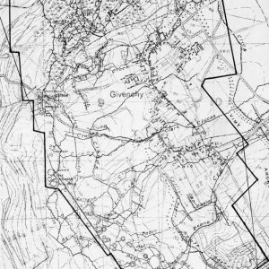 Carte de la crête de Vimy, partie du front de la 4e division canadienne, le 7 avril 1917