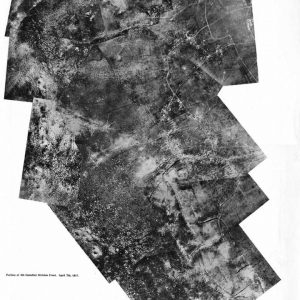 Photographie aérienne de la crête de Vimy, partie du front de la 4e division canadienne, le 7 avril 1917