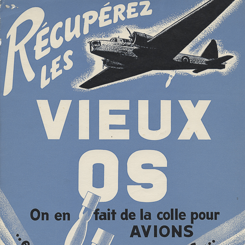 Une publicité vintage pour vueux os au Musée canadien de la guerre à Ottawa.