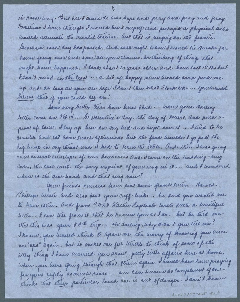 A handwritten four-page letter