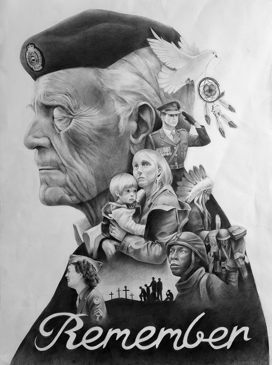 Affiche en noir et blanc