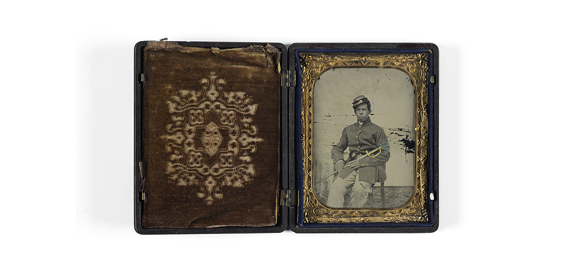 Ferrotype d'un homme