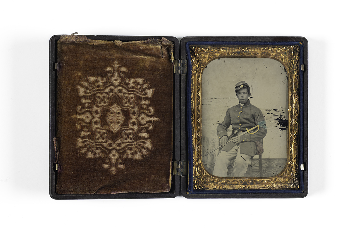 Ferrotype d'un homme